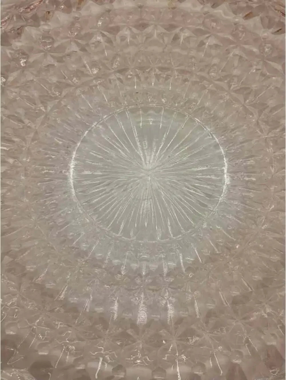 2 Vintage Jeannette Holiday Buttons & Bows Pink Glass Plates 10.25”